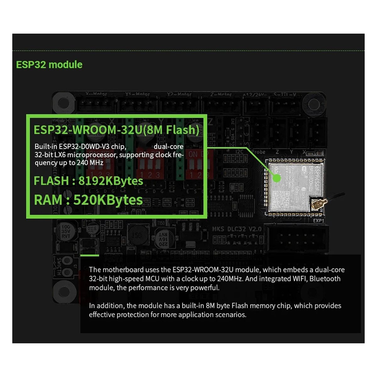 Grbl 32 Bit Control Board Offline Display - [VALUE PACK]Papan Kontrol Offline 32-Bit WiFi