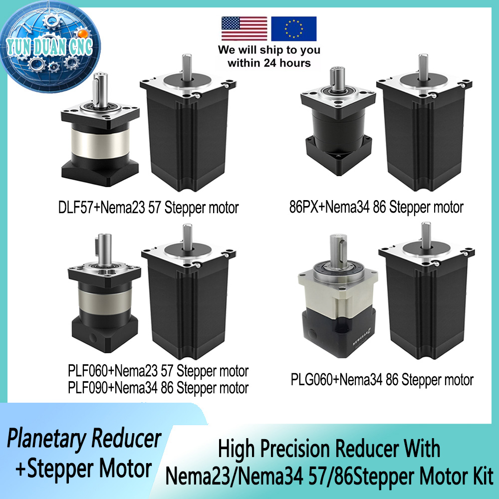 Planetary Gearbox Reducer Nema 23 34 - Kit Motor Stepper Planetary Reducer 57/86mm