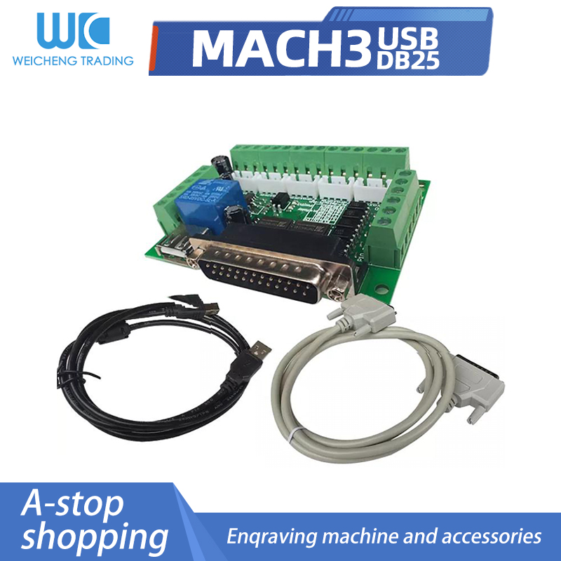 5 Axis Cnc Breakout Board Interface Mach3 - 1Set Papan Breakout Adaptor Antarmuka CNC