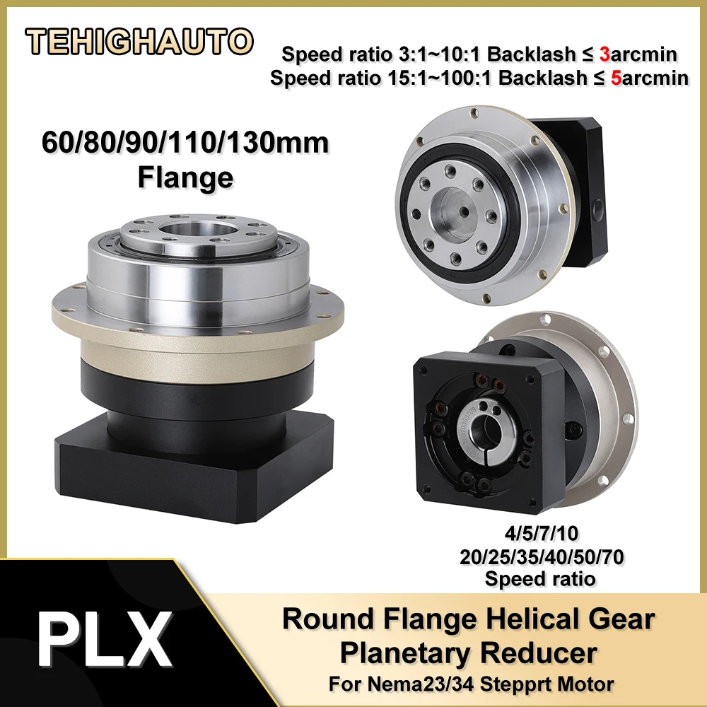 Planetary Gearbox Reducer Nema 23 34 - Flensa melingkar gigi heliks planet Reducer