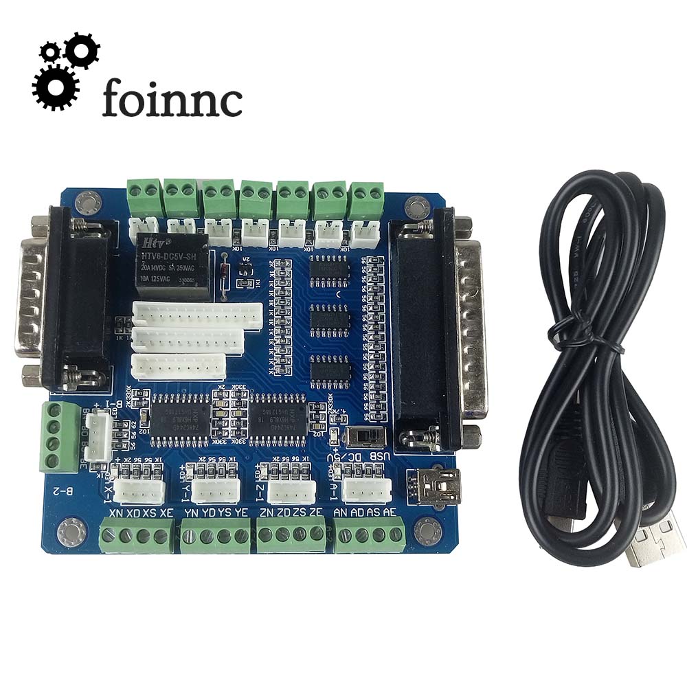 5 Axis Cnc Breakout Board Interface Mach3 - Mach3 5 Sumbu CNC Papan Pengendali