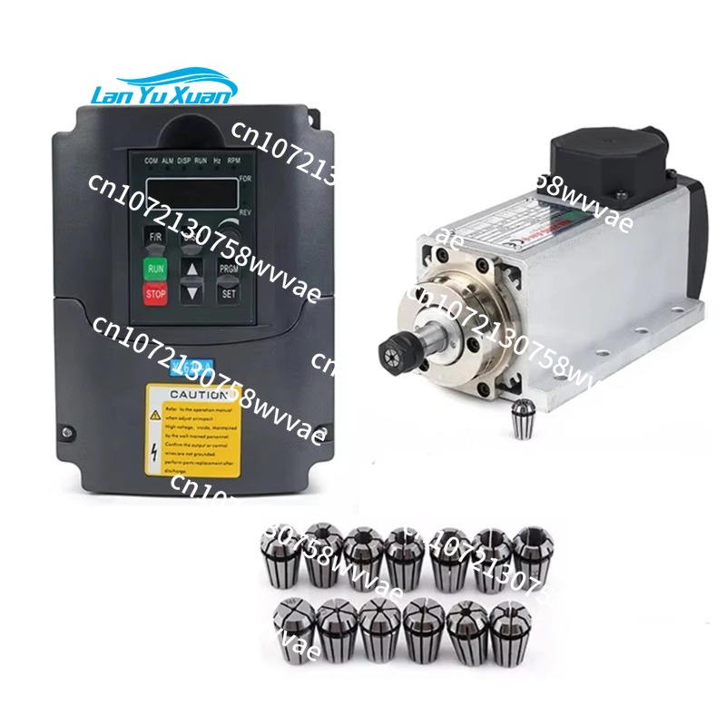 Air Cooled 1.5Kw Spindle Motor Inverter 110V - Kit Spindle CNC Berpendingin Udara 1,5KW