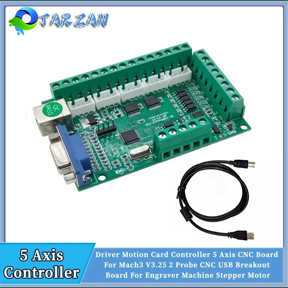 5 Axis Cnc Breakout Board Interface Mach3 - Papan Antarmuka CNC 5 Axis Mach3,