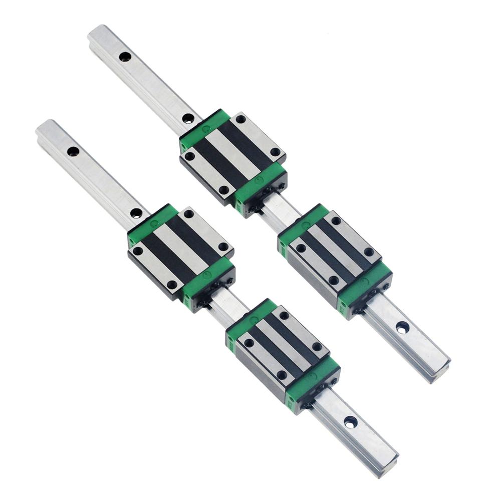 Hgr20 Linear Guide Rail Ballscrew Set - 6‑Set Kit CNC Rel Pemandu Linear