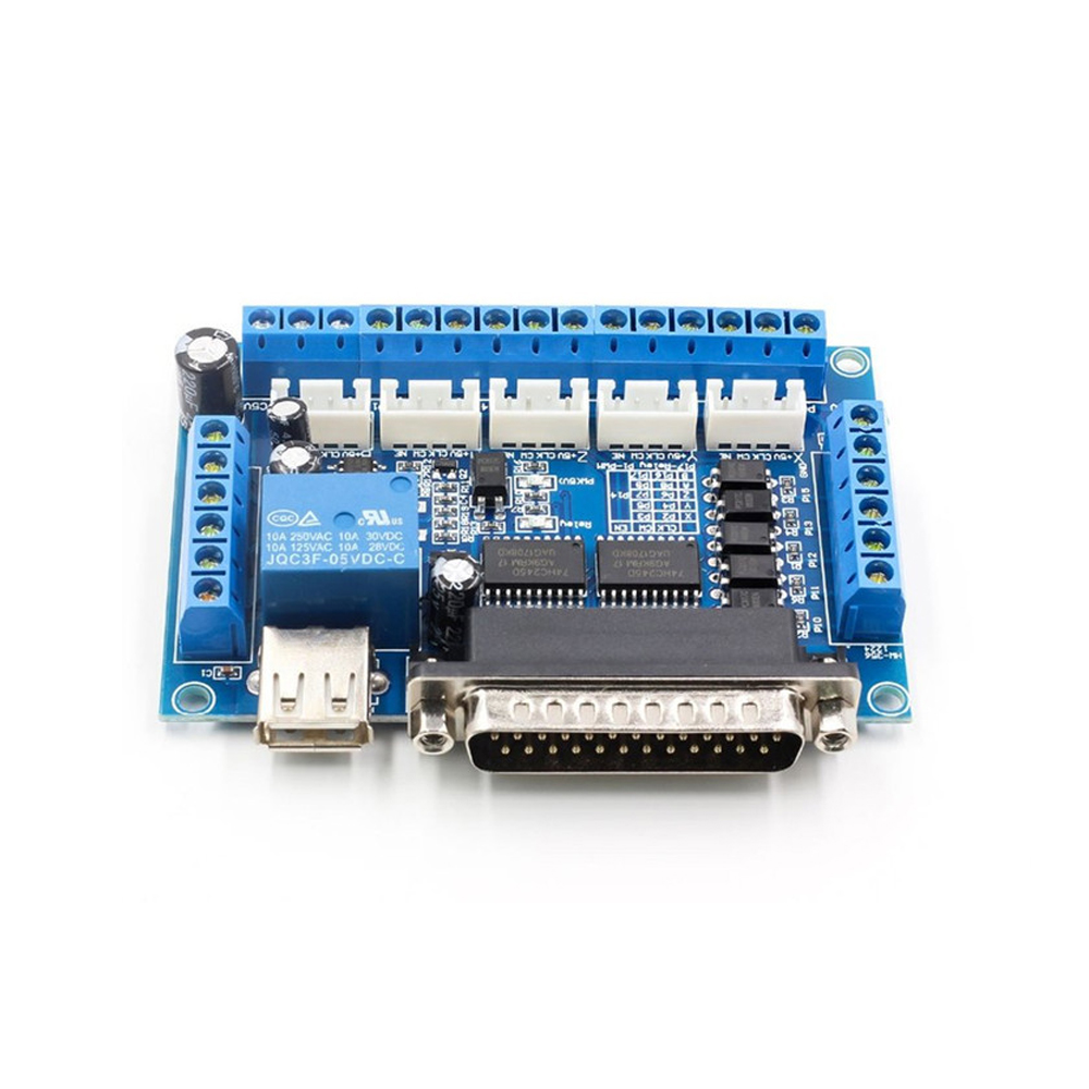 5 Axis Cnc Breakout Board Interface Mach3 - Adaptor Antarmuka CNC 5 Axis Breakout