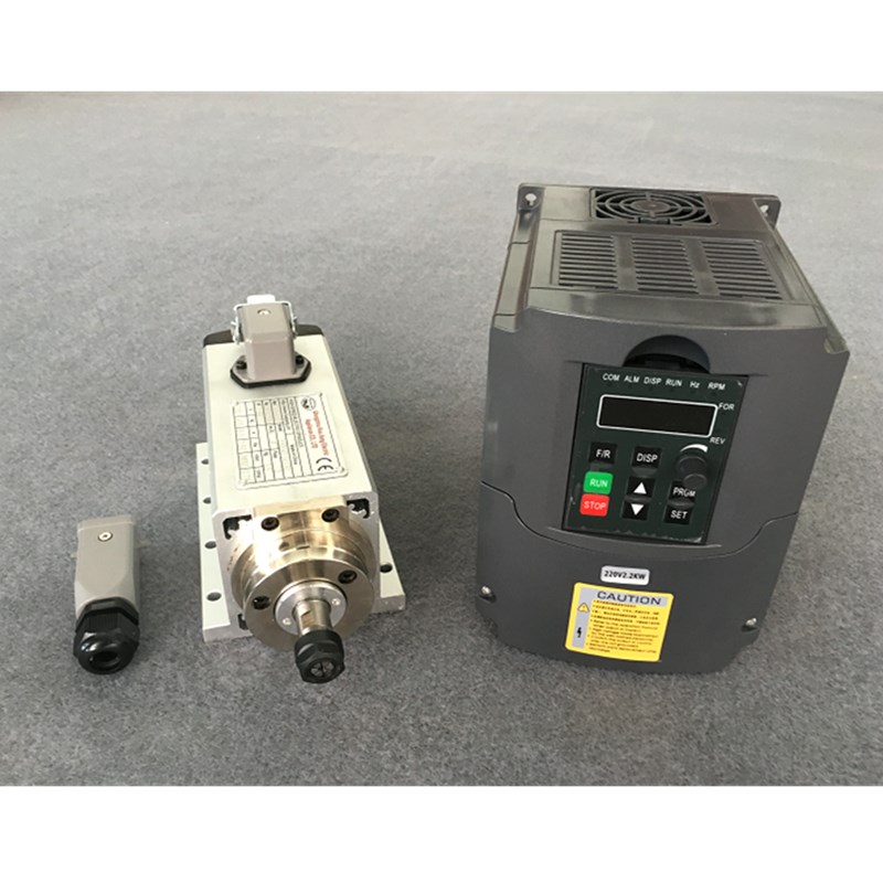 Er20 Collet Chuck Spindle Motor 220V - Poros 3KW 220V Motor spindel berpendingin