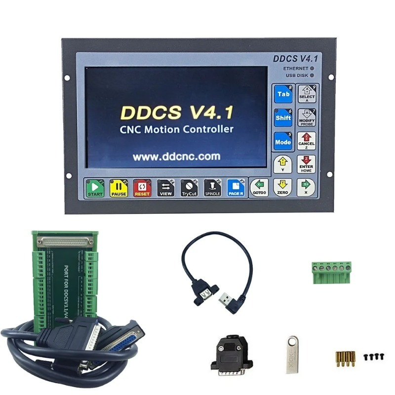 Ddcs V4.1 4 Axis Cnc Offline Controller - DDCS V4.1 Pengontrol Gerakan Mandiri Pengontrol