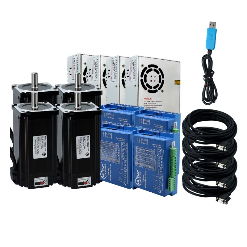 Hybrid Servo Driver Nema 34 8.5Nm - Kit Motor Stepper Closed Loop 4