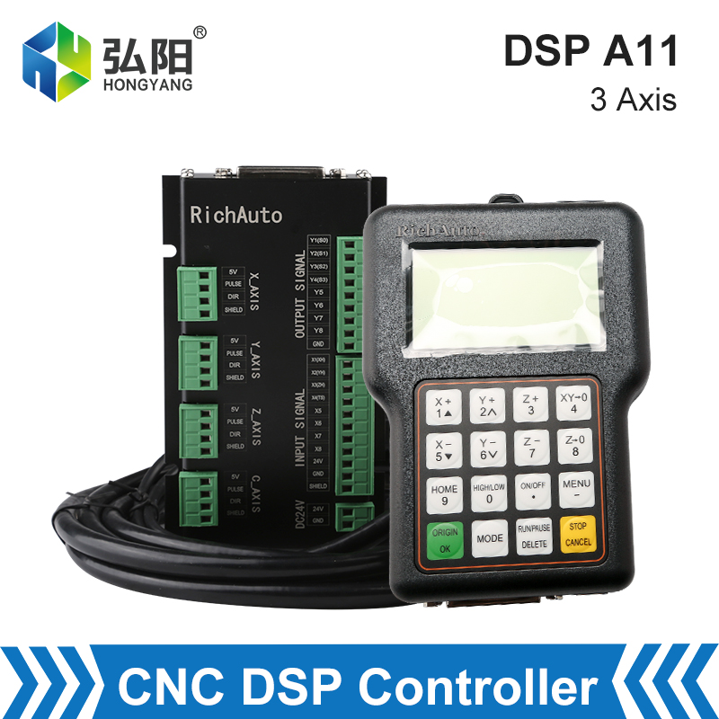 Pengendali CNC Richauto DSP A1 - Richauto A11 Dsp Controller 3 Axis ulasan dan harga
