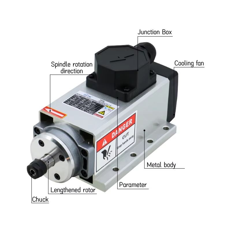 Motor Spindle CNC Pendingin Ud - Er20 Collet Chuck Spindle Motor 220V ulasan dan harga