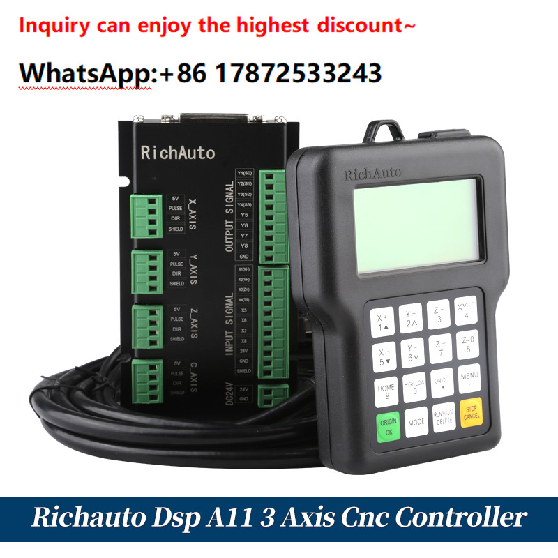 Dsp A11 Richauto 3-axis Cnc ro - Richauto A11 Dsp Controller 3 Axis ulasan dan harga