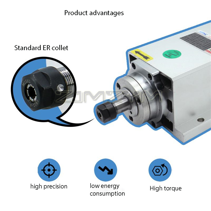 Set Konverter Frekuensi Spindl - Air Cooled 1.5Kw Spindle Motor Inverter 110V ulasan dan harga