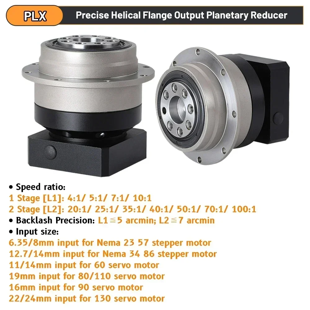 Flensa melingkar gigi heliks p - Planetary Gearbox Reducer Nema 23 34 ulasan dan harga