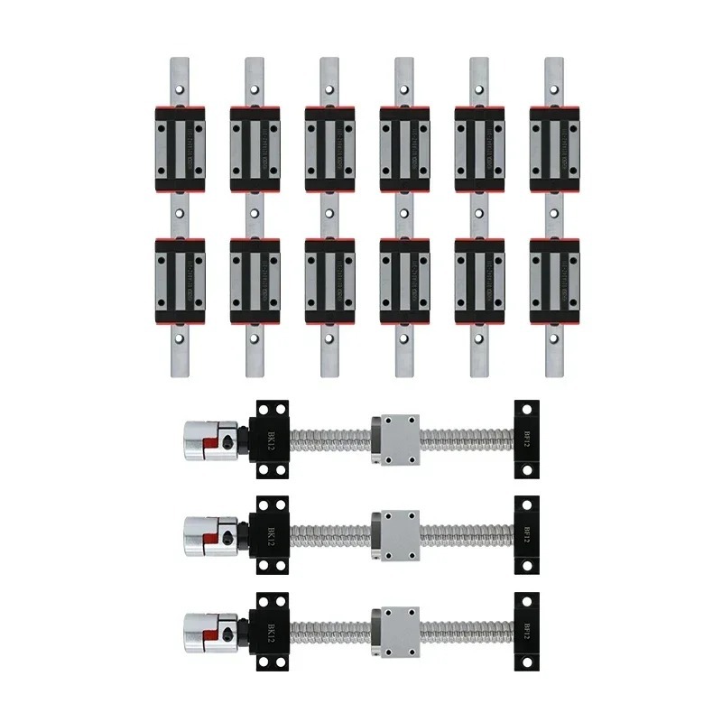 Rel linier, pemandu linier 2pc - Hgr20 Linear Guide Rail Ballscrew Set ulasan dan harga