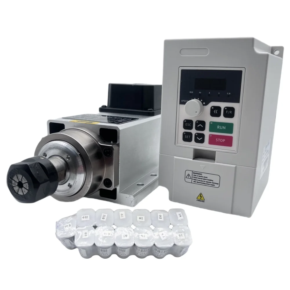 1.5KW ER11/ER20 110V/220V Kit  - Air Cooled 1.5Kw Spindle Motor Inverter 110V ulasan dan harga