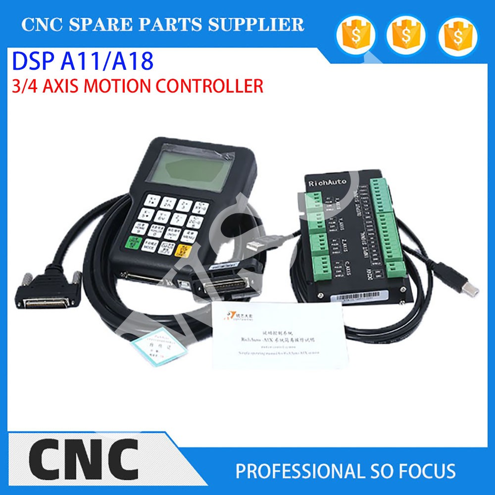 Alat Mesin CNC 3 Sumbu 4 Sumbu - Richauto A11 Dsp Controller 3 Axis ulasan dan harga