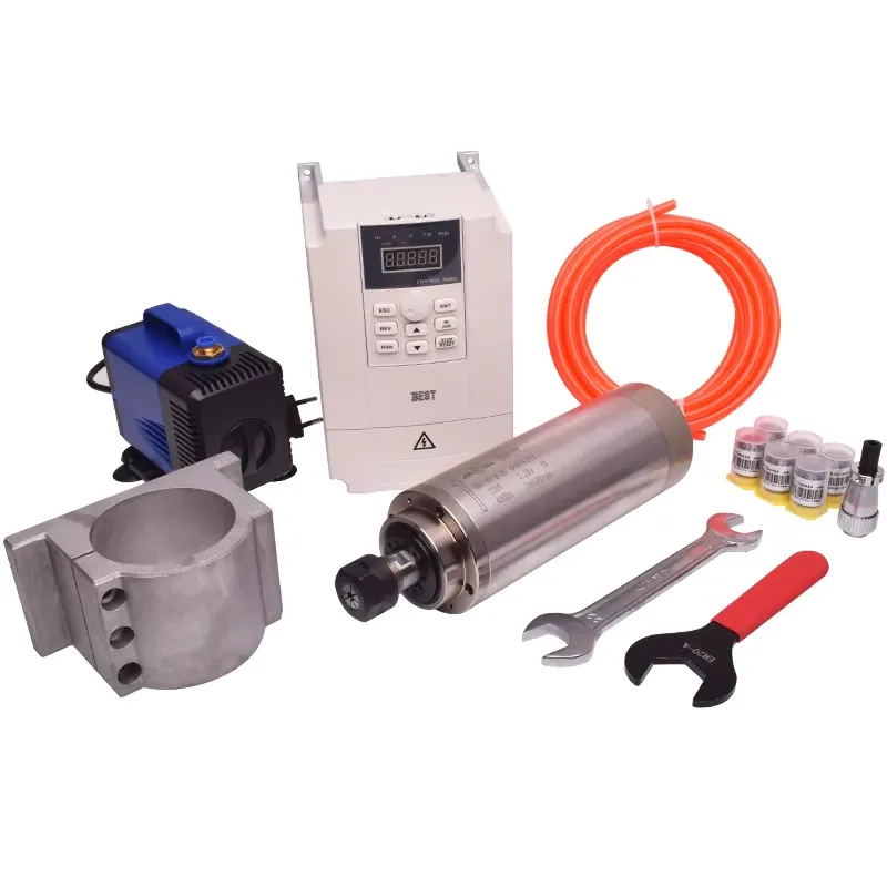 Gdz80 2.2kw Set Spindle Berpen - 2.2Kw Water Cooled Spindle Kit Vfd ulasan dan harga