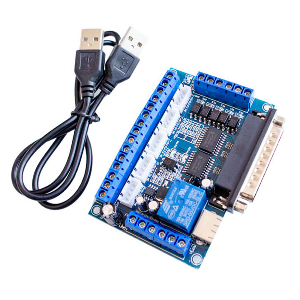 Adaptor Antarmuka CNC 5 Axis B - 5 Axis Cnc Breakout Board Interface Mach3 ulasan dan harga