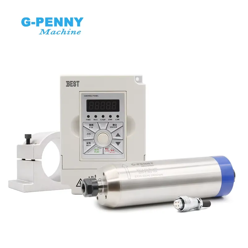 G-penny 2.2KW ER20 D80 Kit Mot - 2.2Kw Water Cooled Spindle Kit Vfd ulasan dan harga