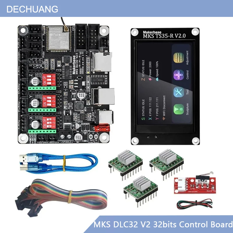 MKS DLC32 V2 GRBL Pengontrol W - Grbl 32 Bit Control Board Offline Display ulasan dan harga