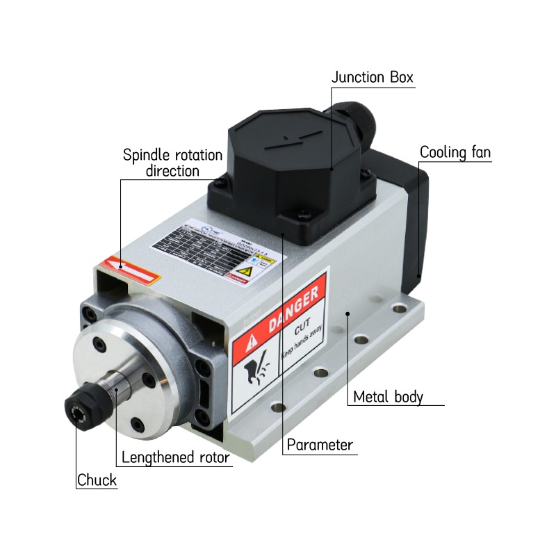 Motor Spindle Mesin Milling CN - Er20 Collet Chuck Spindle Motor 220V ulasan dan harga
