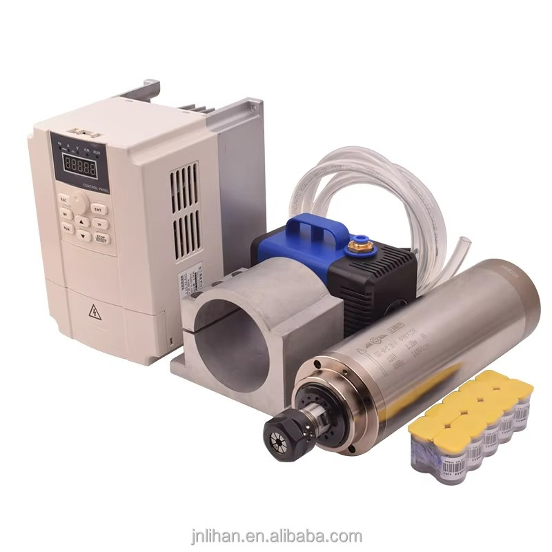 2.2KW 220V Mesin Spindle Pendi - 2.2Kw Water Cooled Spindle Kit Vfd ulasan dan harga