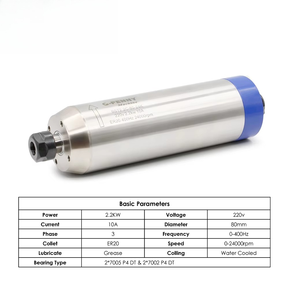Kit Motor Spindle Berpendingin - 2.2Kw Water Cooled Spindle Kit Vfd ulasan dan harga